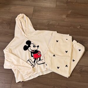 Disney Cream Apparel with Mickey Mouse Design